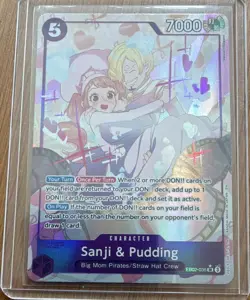Bandai Sanji & Pudding Alternate Art Foil EB02-035 Super Rare 7000 One Piece - Image 1