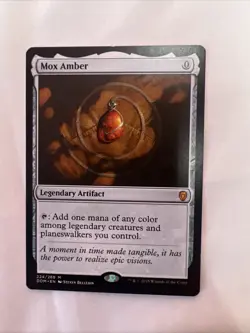 Mox Amber Dominaria Card Magic the Gathering Regular Near Mint Condition - Image 1