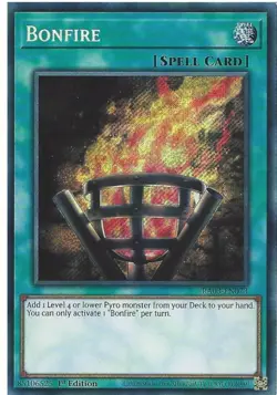 RA03-EN073 Bonfire - Secret Rare 1st Edition Mint Yugioh Card RA03 - Image 1