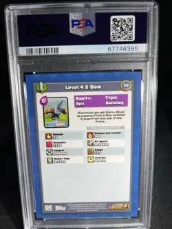 2018 Topps Clash Royale EPIC Card XBOW PSA 9 5th ever graded - Image 2