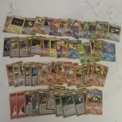 VINTAGE POCKET MONSTERS Japanese Team Rocket /Blaine’s Deck Bulk Lot (50+ Cards) - Image 1