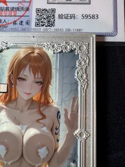 Nami Silver Card Silver Metal Pretty Waifu Doujin Case Prize One Piece Numbered - Image 5