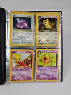 20+ Cards Binder Lot Vintage 1999 Pokemon Card 4-Pocket WOTC Fossil Rocket Play - Image 4