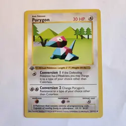 Porygon 39/102 1st Edition Shadowless Base Set Pokemon Card TCG LP - Image 1