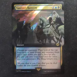 Sauron's Ransom - Surge Foil Extended - LOTR: Tales of Middle Earth (MTG) - Image 1
