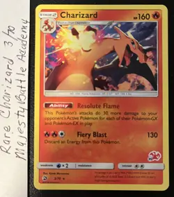 Charizard 3/70 Dragon Majesty Battle Academy Rare Pokemon Card - Image 1