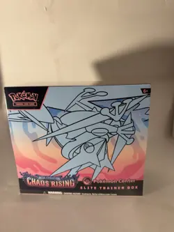 Pokemon Chaos Rising Pokemon Center Elite Trainer Box ETB With Small Hole - Image 1