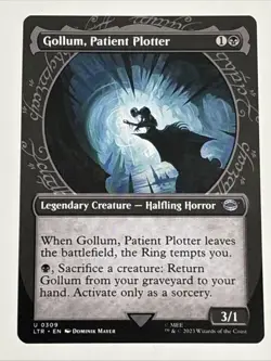 MTG Lord of the Rings Gollum, Patient Plotter Showcase 0309 NM - Image 1