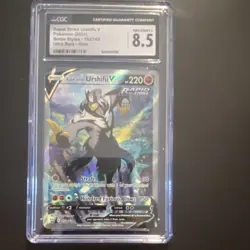 Pokemon CGC 8.5 Rapid Strike Urshifu V 153/163 Ultra Rare Full Art Holo - Image 1