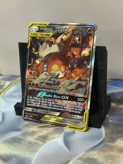 Reshiram & Charizard GX SM201 Black Star Promo Tag Team Pokemon Card NM/NM- - Image 4