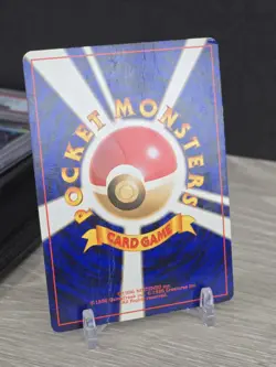 Pokemon Rainbow Energy Holo Rare Rocket Gang 1997 Japanese Vintage Double Swirl - Image 2