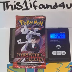 22.55/56g HEAVY🏋 Pokemon TCG: Destined Rivals - English Booster Pack SEALED - Image 1