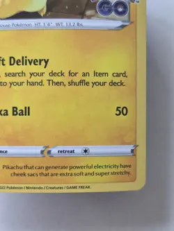 Pikachu SWSH234 Promo SWSH Black Star TCG Cosmo Holo Pokemon Go - Image 3
