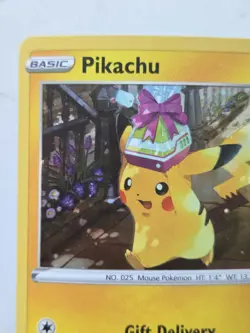 Pikachu SWSH234 Promo SWSH Black Star TCG Cosmo Holo Pokemon Go - Image 4