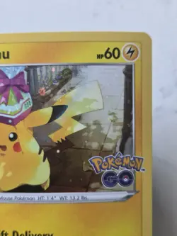 Pikachu SWSH234 Promo SWSH Black Star TCG Cosmo Holo Pokemon Go - Image 5