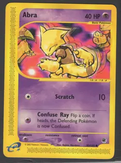 Abra 93/165 common Non Holo LP Pokemon Card HQ Scan Card 2 - Image 1