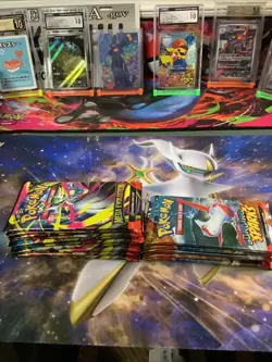 Mixed Pokemon Booster Pack Lot 15 Mega Evolution And Surging Sparks - Image 3