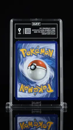 2025 Pokemon Mega Charizard X EX #023 Promo TAG 9 Mint Full Art - Image 2