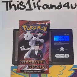 22.53/54g HEAVY🏋Pokemon TCG: Destined Rivals - English Booster Pack SEALED - Image 3
