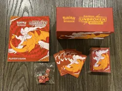 Pokemon Unbroken Bonds Elite Trainer Box ETB - Box - Dice - Sleeves - NO CARDS! - Image 2