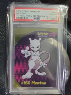 2000 Topps Pokemon Mewtwo TV Animated Clear Cards #PC5 NM Mint Rare Series 2 - Image 1