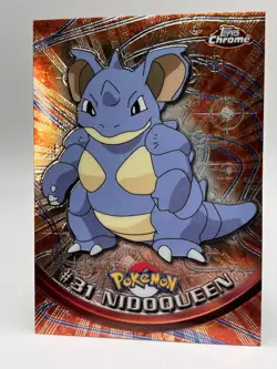 Pokemon Topps Chrome Nidoqueen #31 Series 1 NM - Image 2