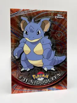 Pokemon Topps Chrome Nidoqueen #31 Series 1 NM - Image 3