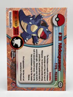 Pokemon Topps Chrome Nidoqueen #31 Series 1 NM - Image 4