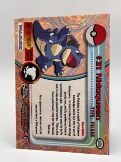Pokemon Topps Chrome Nidoqueen #31 Series 1 NM - Image 5
