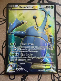 Heracross EX 105/111 Full Art XY Furious Fists Ultra Rare Holo Pokemon Card LP - Image 1