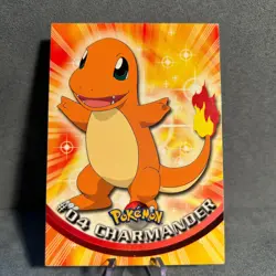 Charmander #4 Topps Trading Cards Series 1 Pokemon NM - Image 1