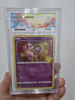 Pokemon TCG 2021 Mew Celebrations Holo 011 Ace Grade 8 - Image 1