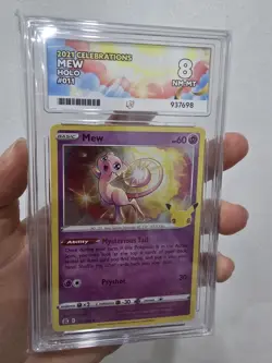 Pokemon TCG 2021 Mew Celebrations Holo 011 Ace Grade 8 - Image 3