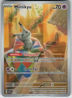 Mimikyu 075 Holo Promo Scarlet & Violet Promo Pokemon Near Mint - Image 1