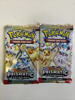 Pokemon Cards TCG Prismatic Evolutions NEW / SEALED (2 Pack Of 10 Game Cards) - Image 1