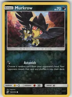 MURKROW 128/236 COMMON UNIFIED MINDS POKEMON REVERSE HOLO NEAR MINT - Image 1