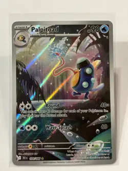 Pokemon TCG Palpitoad Illustration Rare Black Bolt 104/086 NM Condition - Image 1