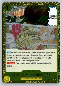 Gum-Gum Golden Rifle OP15-116 Adventure on Kami's Island One Piece - Image 1