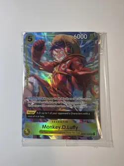 One Piece Monkey.D.Luffy OP07-109 SR Alt Art TCG Promo Foil Super Rare - SEALED - Image 1