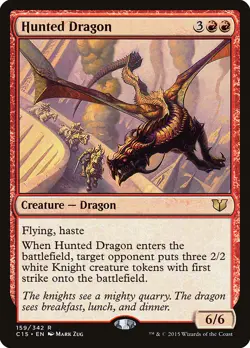 Hunted Dragon [Commander 2015] Magic MTG - Image 1
