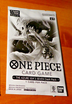 ONE PIECE CARD ENGLISH RARE DASH PACK AZURE SEA'S SEVEN X1 BOOSTER SEALED MINT - Image 1