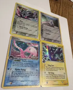 Pokemon TCG Vintage Holo Delta Species 4 Card Lot - Lairon Aron Gorebyss Gligar - Image 1