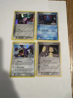 Pokemon TCG EX Era Reverse Holo 4 Card Lot - Aron Tentacool Loudred keepers - Image 1