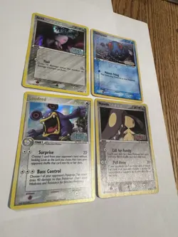 Pokemon TCG EX Era Reverse Holo 4 Card Lot - Aron Tentacool Loudred keepers - Image 2