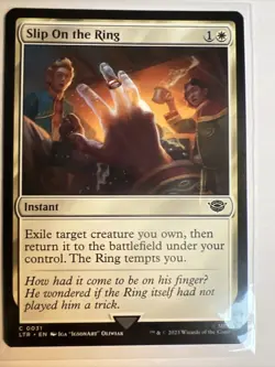 MTG Slip On The Ring Regular Common [Tales of Middle-Earth, Near Mint] 0031 - Image 1