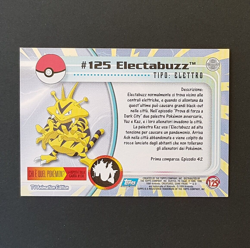 Cards Pokemon Topps Serie 2 "#125 ELECTABUZZ" (MINT - COME NUOVA) - Image 2