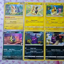 Pokemon Card Morpeko Bundle 035/072 036/072 Shining Fates Destined Rivals - Image 2