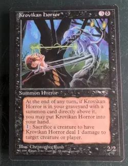 MTG Krovikan Horror | Alliances | NM | Rare Black Creature | - Image 1