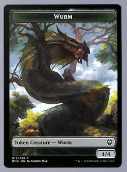 Wurm - Token - 19 - Commander: Dominaria United (DMC) MTG - Image 1