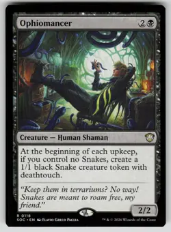 Ophiomancer Rare Commander: Secrets of Strixhaven 118 MTG Near Mint 2026 - Image 1
